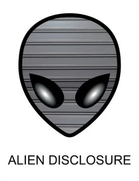 Alien hide disclosure trurh Illustrazione stock