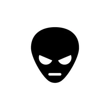 Alien icon element of space icon for mobile concept and web apps. Thin line a Illustrazione stock