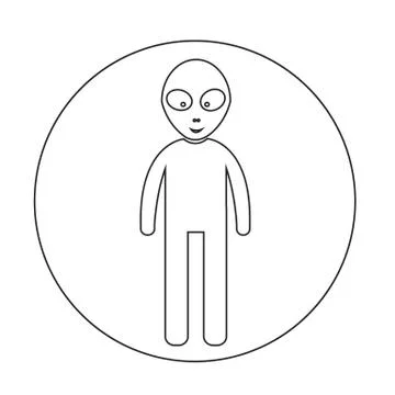 Alien Icon Stock Illustration