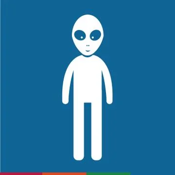 Alien Icon Illustration design Stock Illustration