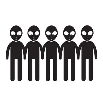 Alien Icon Illustration design Stock Illustration