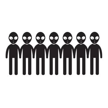 Alien Icon Illustration design Stock Illustration