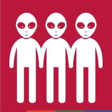 Alien Icon Illustration design Stock Illustration