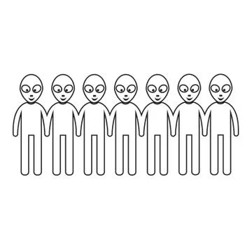 Alien Icon Illustration design Stock Illustration