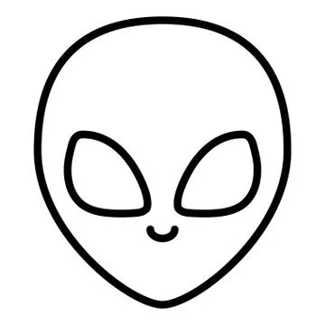 Alien icon image Illustrazione stock