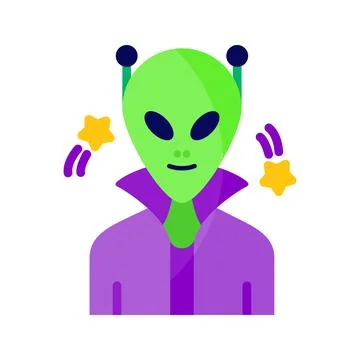 Alien Icon Image. Illustrazione stock