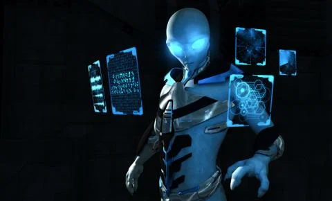 Alien Stock Illustration