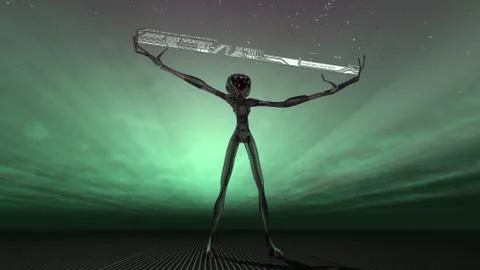 Alien Stock Illustration