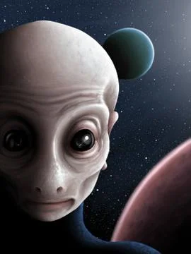 Alien Stock Illustration