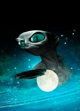 Alien Stock Illustration