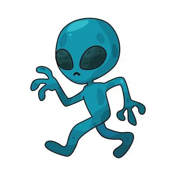 Alien illustration Stock Illustration