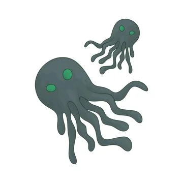 Alien illustration Stock Illustration