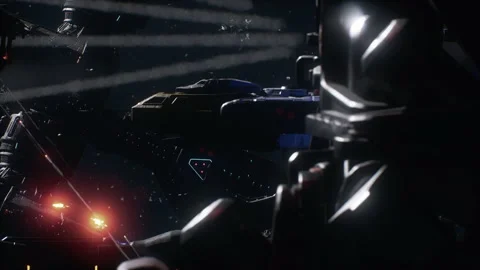 Alien Invasion In The Space Battle for Future 04 Stock Footage 220381866