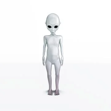 Alien isolated Stock Illustration