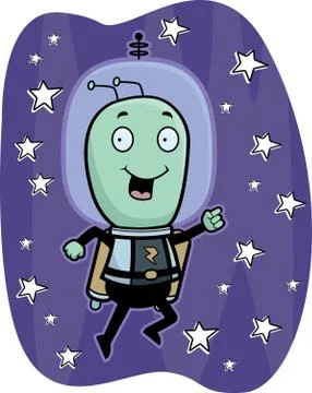 Alien Jet Pack Stock Illustration