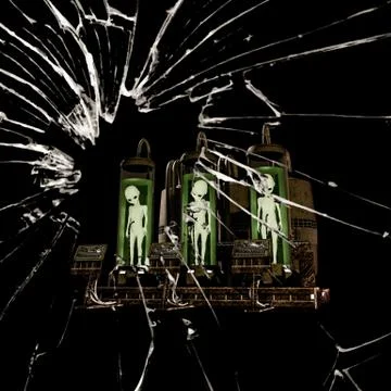 Alien lab Stock Illustration