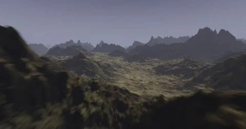 Alien Landscape (4320p 25fps) Stock Footage 238834995