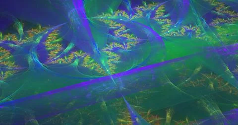 Alien landscape background Stock Illustration