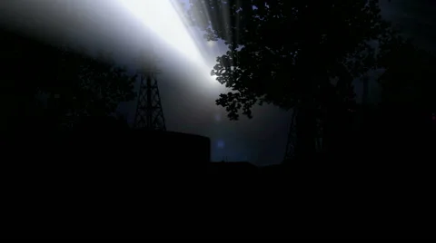 Alien lights in the night sky Stock Footage 54051536