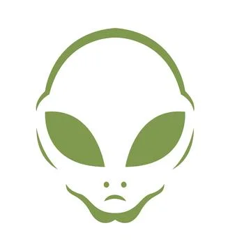 Alien logo icon design Stock Illustration