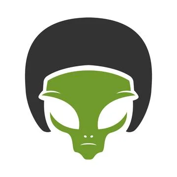 Alien logo icon design Stock Illustration