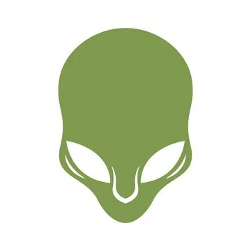 Alien logo icon design Stock Illustration