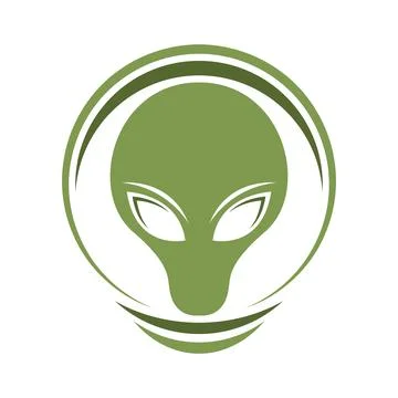 Alien logo icon design Stock Illustration