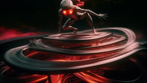 An Alien On The Lookout Stock Footage 242365741