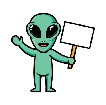 Alien mascot character design vector Stock Illustration