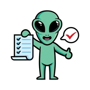 Alien mascot character design vector Stock-Illustration