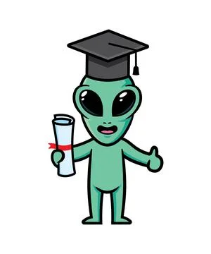 Alien mascot character design vector Stock Illustration