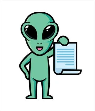 Alien mascot character design vector Stock Illustration