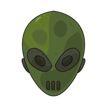 Alien Mask illustration Stock Illustration