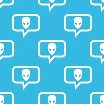 Alien message pattern Stock Illustration