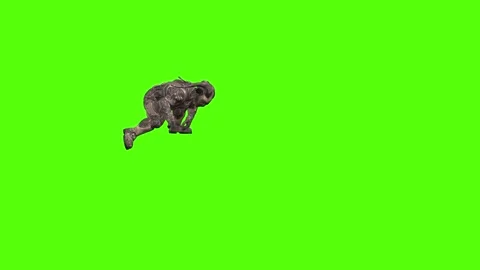 Alien Monster Climbing 2 Meter Wall Green Screen Animation 4K Rendering Vídeos de archivo 264549258