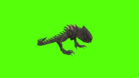 Alien monster Idle Green Screen Animation 4k Rendering Stock Footage 262699791