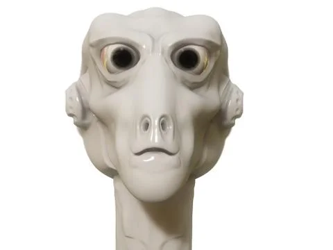 Alien monster portrait Stock Illustration