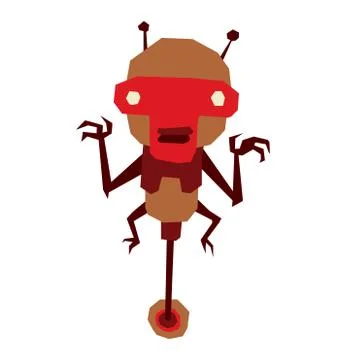 Alien monster vector illustration Stock Illustration