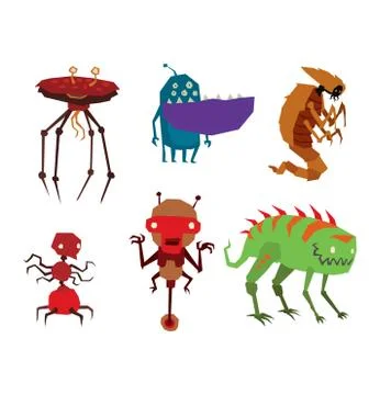Alien monster vector illustration Stockillustratie
