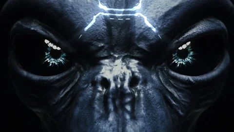 Alien opens its eyes. Stock Footage 72881128