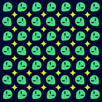 Alien Pattern Design vector Stockillustratie