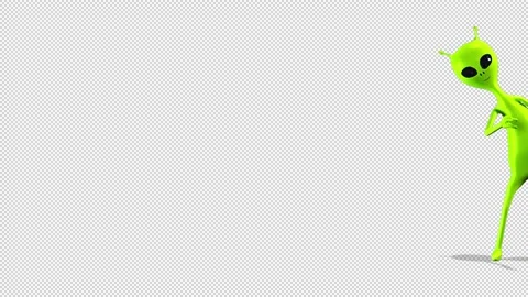 Alien peep out 库存影片 163282446