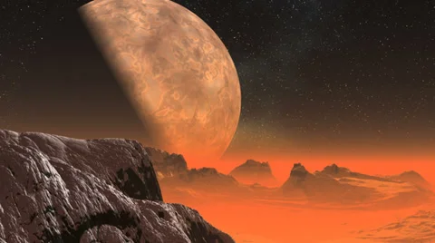 Alien planet Stock Footage 37034231