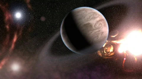 Alien planet (foreign space) Stock Footage