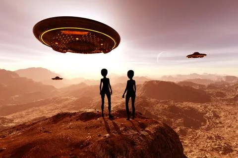 An alien planet Stock Illustration