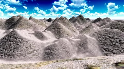 Alien planet scenery Stock Illustration