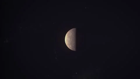 Alien planet spinning around in space Stock-Footage 240453578