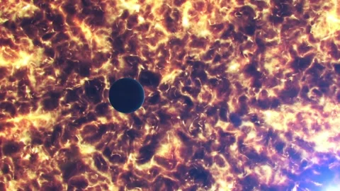 Alien planet very close to the Sun Stock-Footage 240453120