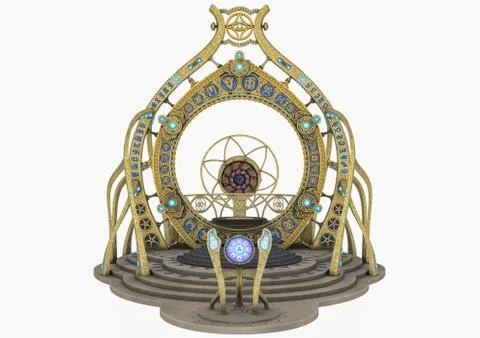 Alien portal. Stock Illustration