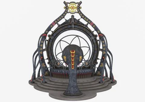 Alien portal. Stock Illustration